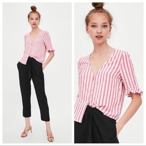 Zara striped top